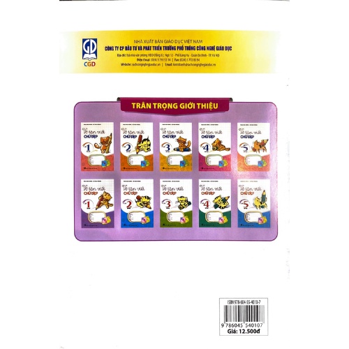 Sách - Vở tập viết chữ đẹp lớp 1 - tập 2