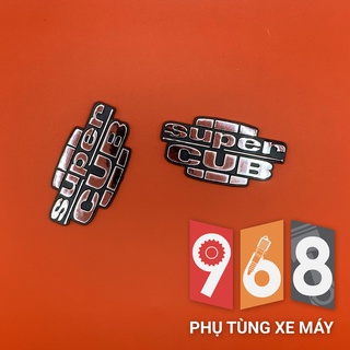 Bộ tem trang trí xe super cub chữ nổi dành cho cub 82 50 - 70