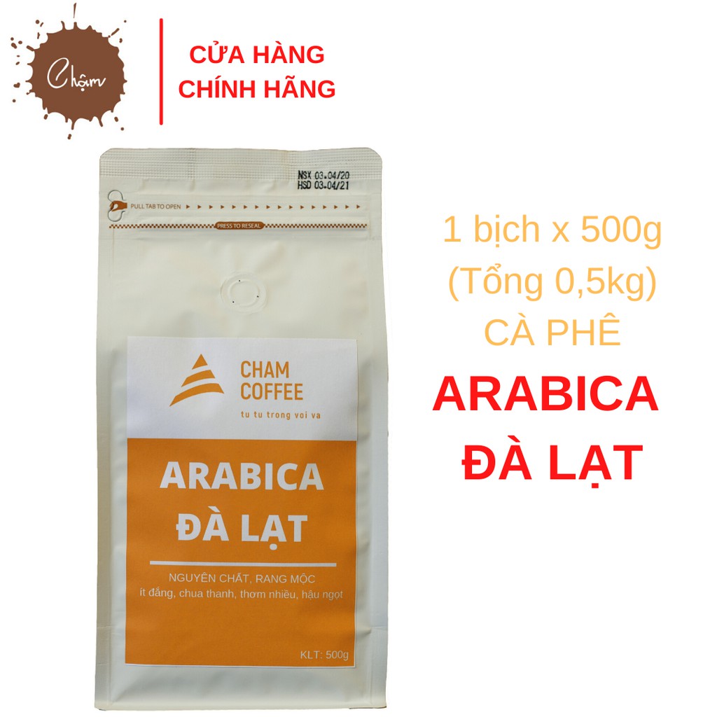 500g Cà Phê Arabica Đà Lạt (500gram/bịch)