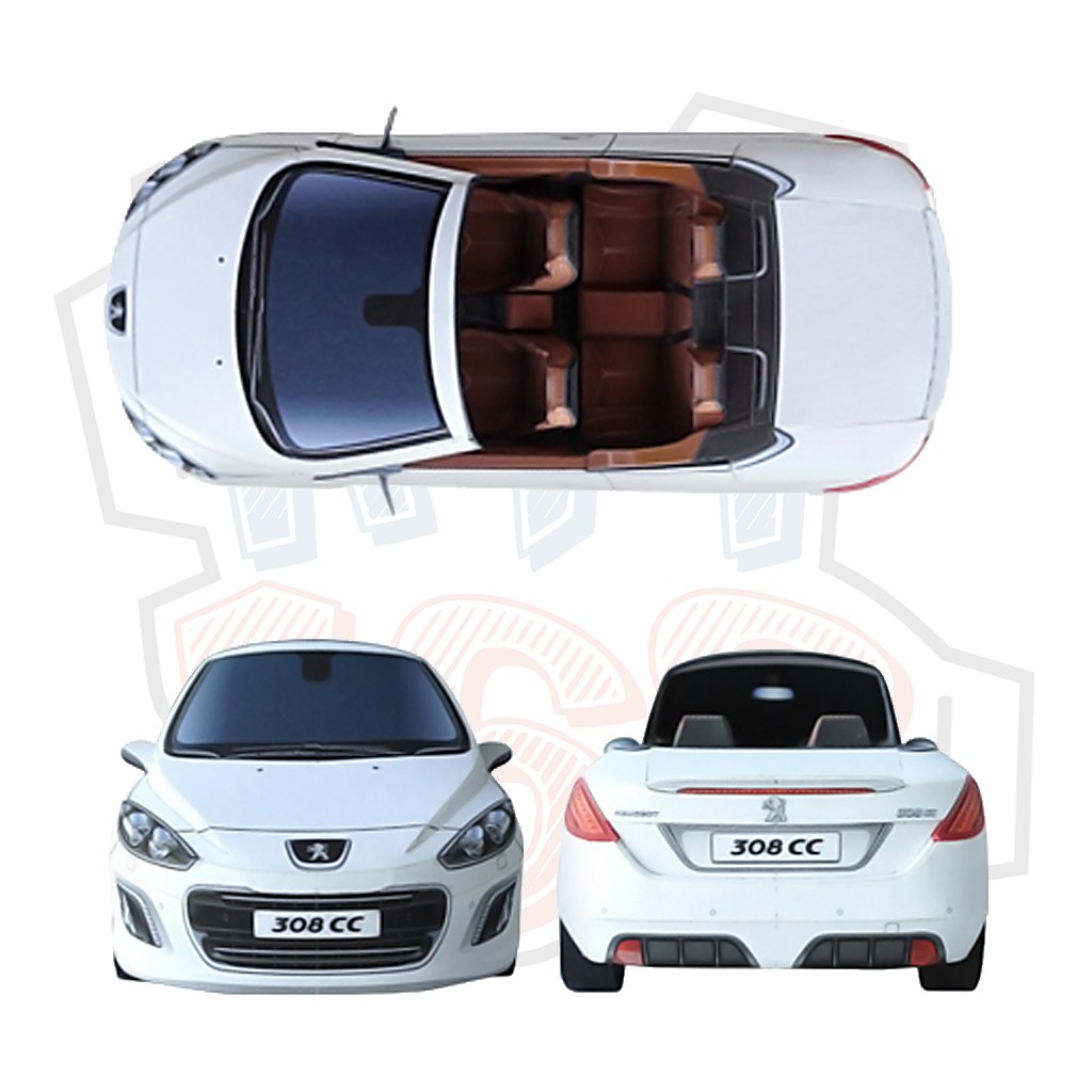 Mô hình giấy Xe ô tô Peugeot 308CC