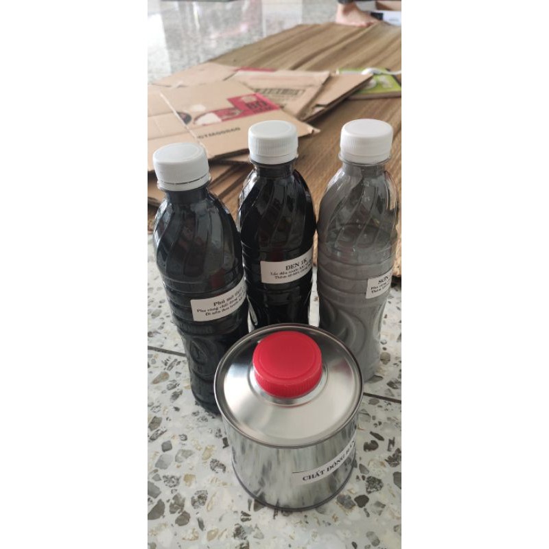 sơn đen nhám,phủ mờ combo