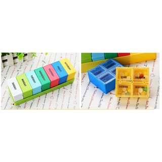 (CỠ ĐẠI) Hộp đựng thuốc uống 7 ngày 04 ngăn: sáng, trưa, chiều, tối (mẫu số 3)