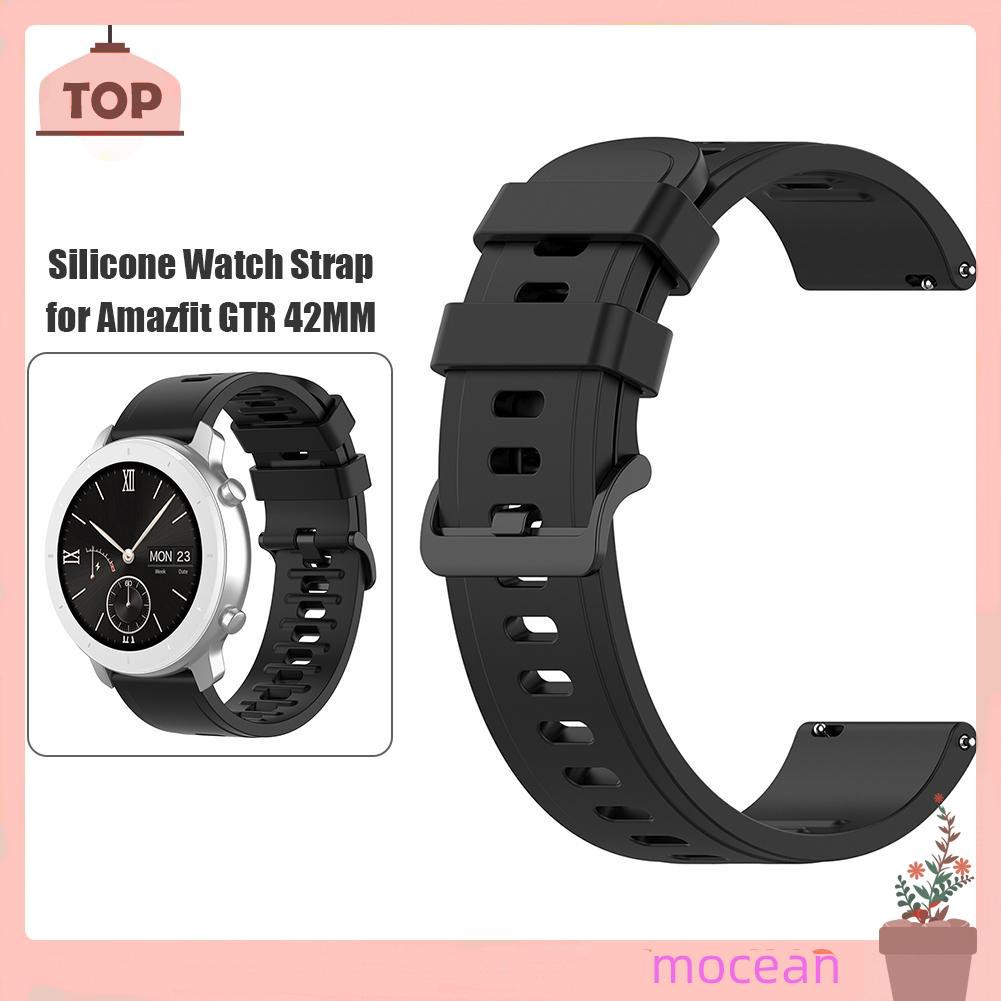 Dây Đeo Đồng Hồ Bằng Silicone 20mm Cho Amazfit Gtr 42mm / Gts / Bip / Bip Lite