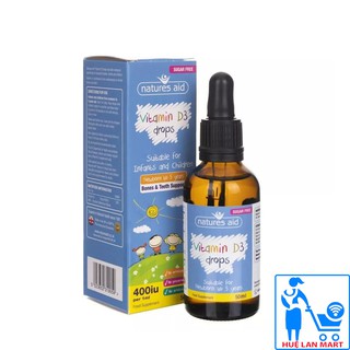 Thực phẩm bổ sung natures aid vitamin d3 drops 400iu lọ 50ml