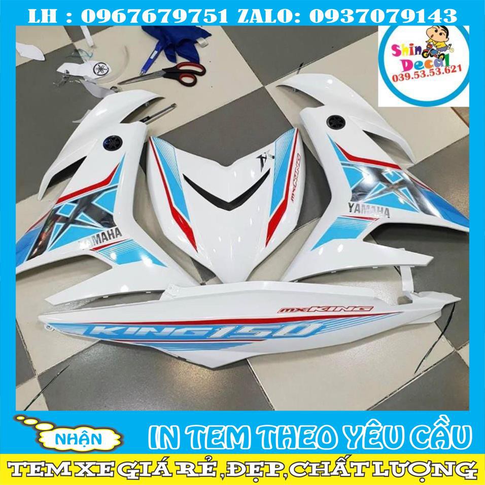 Tem rời Exciter 150 MX xe trắng 1