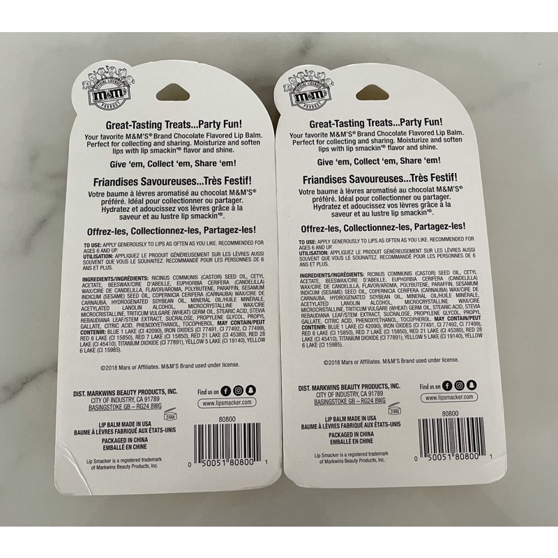 Son dưỡng Lip Smacker M&M 🍫 USA