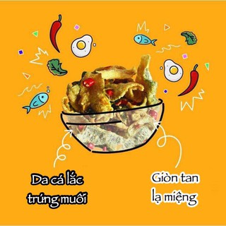 Da cá lắc trứng muối - gói 50gram