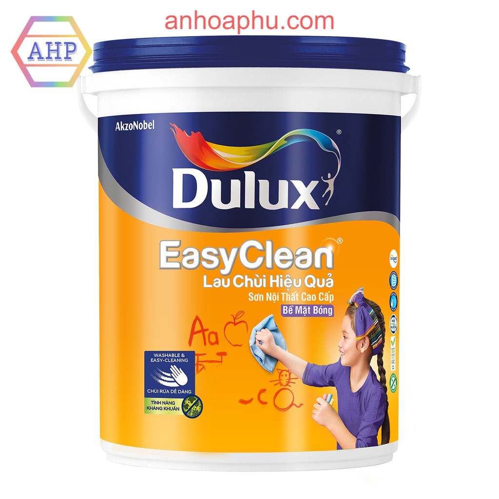 Sơn nước Dulux nội thất lau chùi hiệu quả Bóng 5L