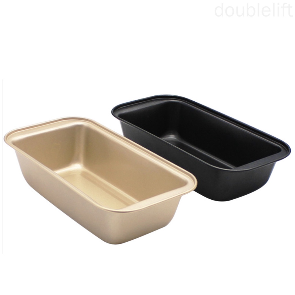 Khuôn Nướng Bánh Hình Chữ Nhật Bằng Thép Carbon Chống Dính Màu Đen