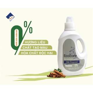 Nước Rửa Chén Hữu Cơ Bồ Hòn Tinh Dầu Quế Khử Mùi, Dưỡng Ẩm Da Tay Ecocare Chai 2 Lít - Tạp Hóa Hữu Cơ Cô Linh
