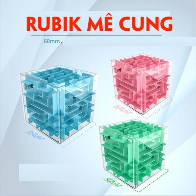 Combo 2 Rubik mê cung 3D phiên bản chống rơi - Mê cung ba chiều 3D Trò chơi trí tuệ cho trẻ em Bán chạy HOT