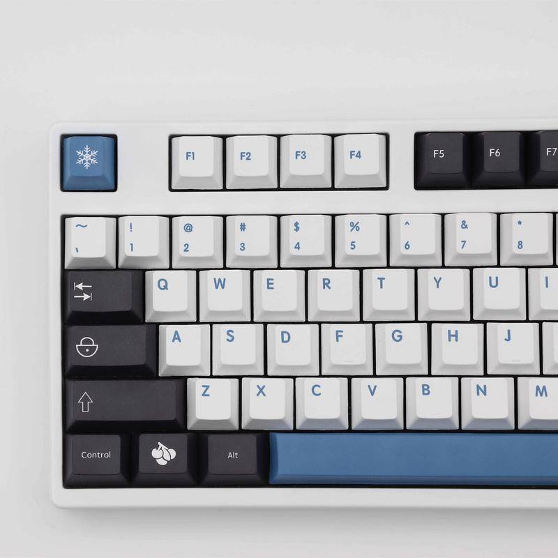 Keycaps Cherry Profile Arctic cho bàn phím cơ 139 Phím PBT 61 / 68 / 71 / 84 / 87 / 100M chất lượng cao