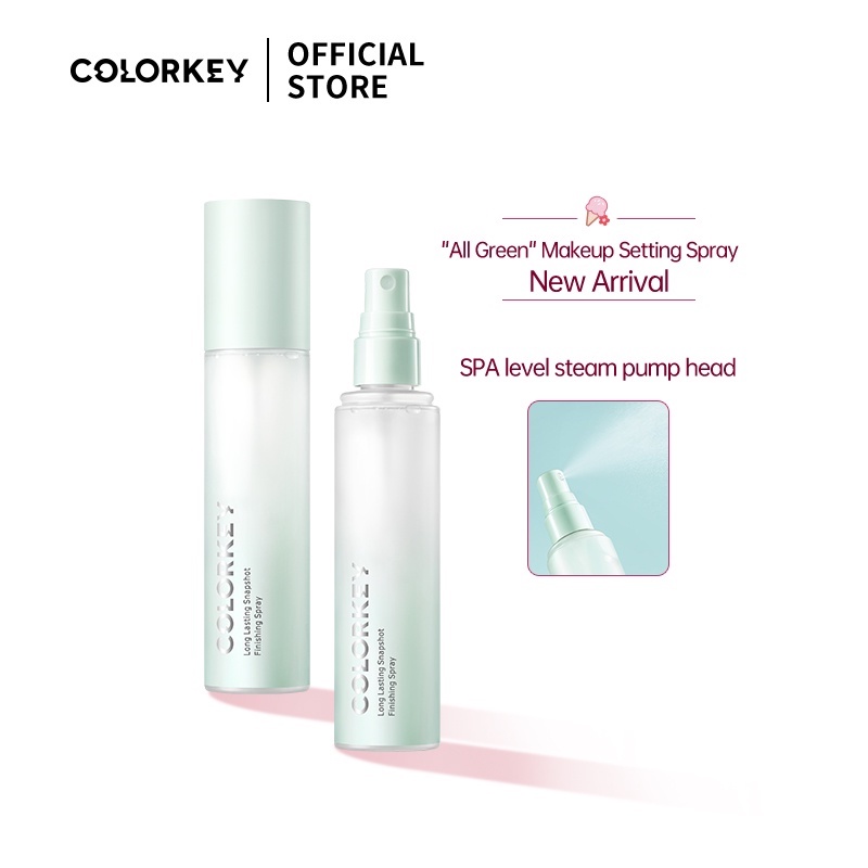 【COLORKEY】Chai xịt khóa lớp trang điểm dưỡng ẩm kiềm dầu chống thấm nước COLORKEY 100ml