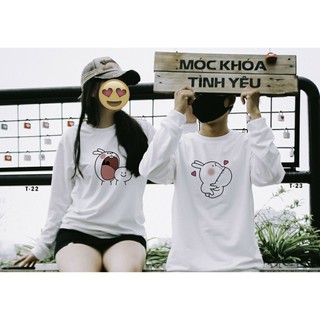 Áo thu đông đôi hài hước - giá 2 áo