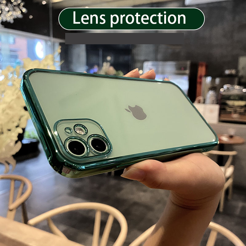 Ốp điện thoại viền bảo vệ camera cho Iphone 12 11 Pro Max Mini