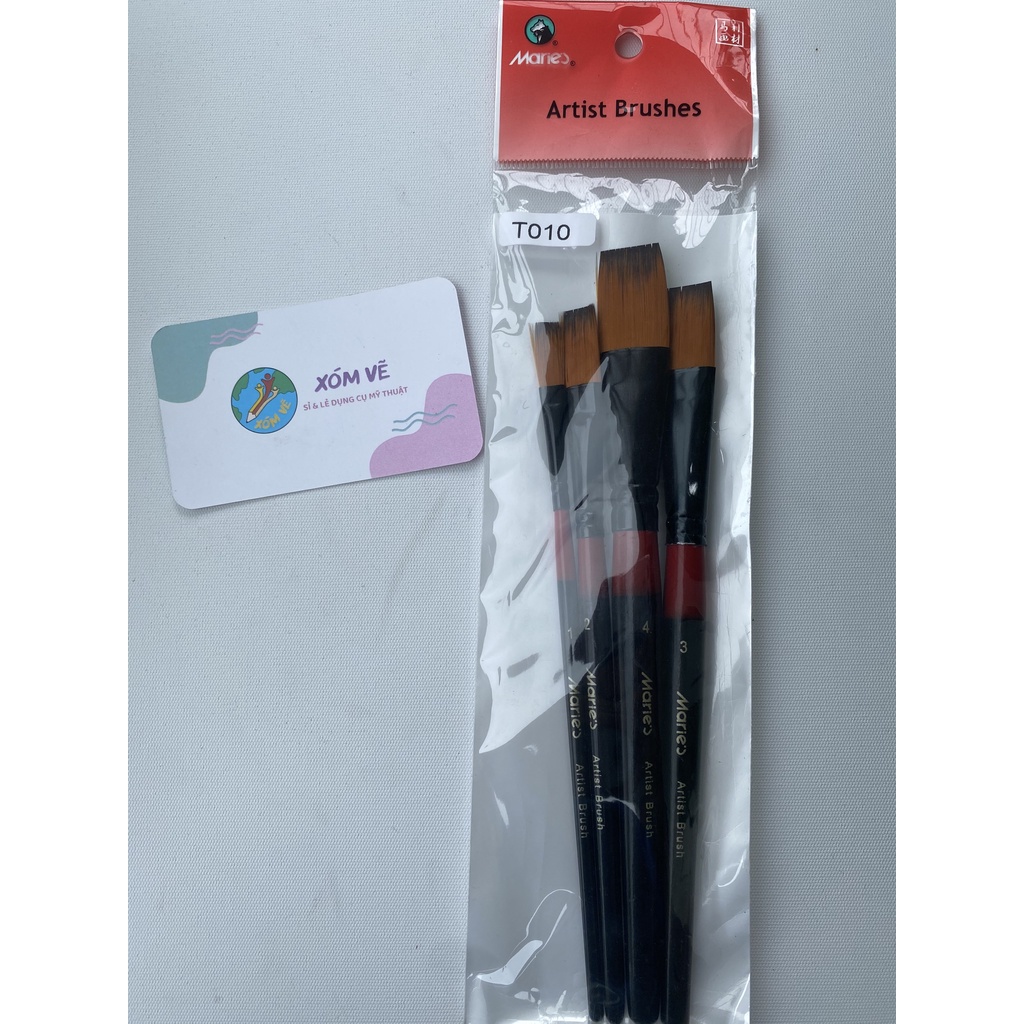 [XÓM VẼ] Bộ cọ Maries lông Hàn Quốc