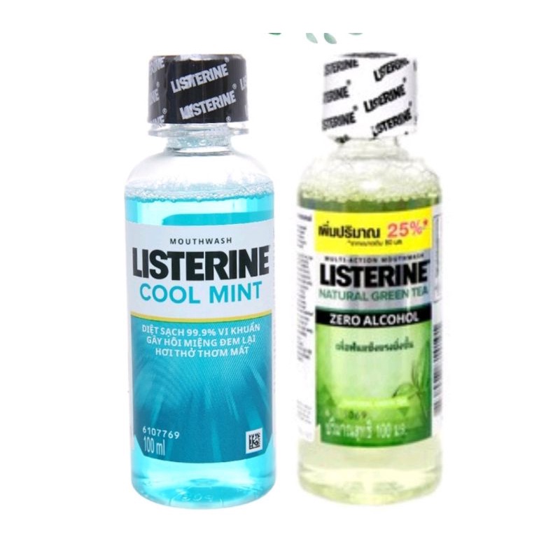 Nước Súc Miệng Listerine Chai Nhỏ 100ml Tiện Lợi