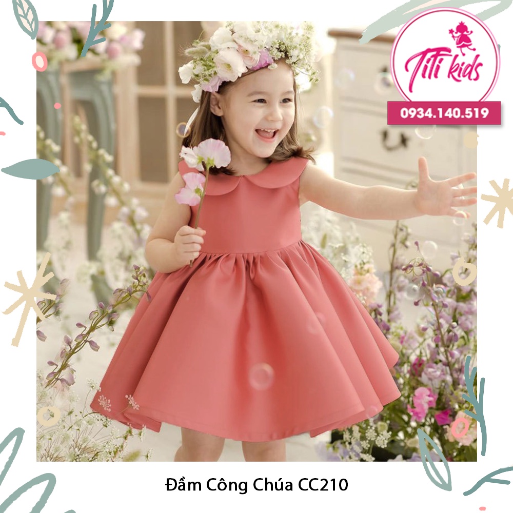 Váy Đầm Công Chúa Cho Bé Gái Chơi Tết CC210