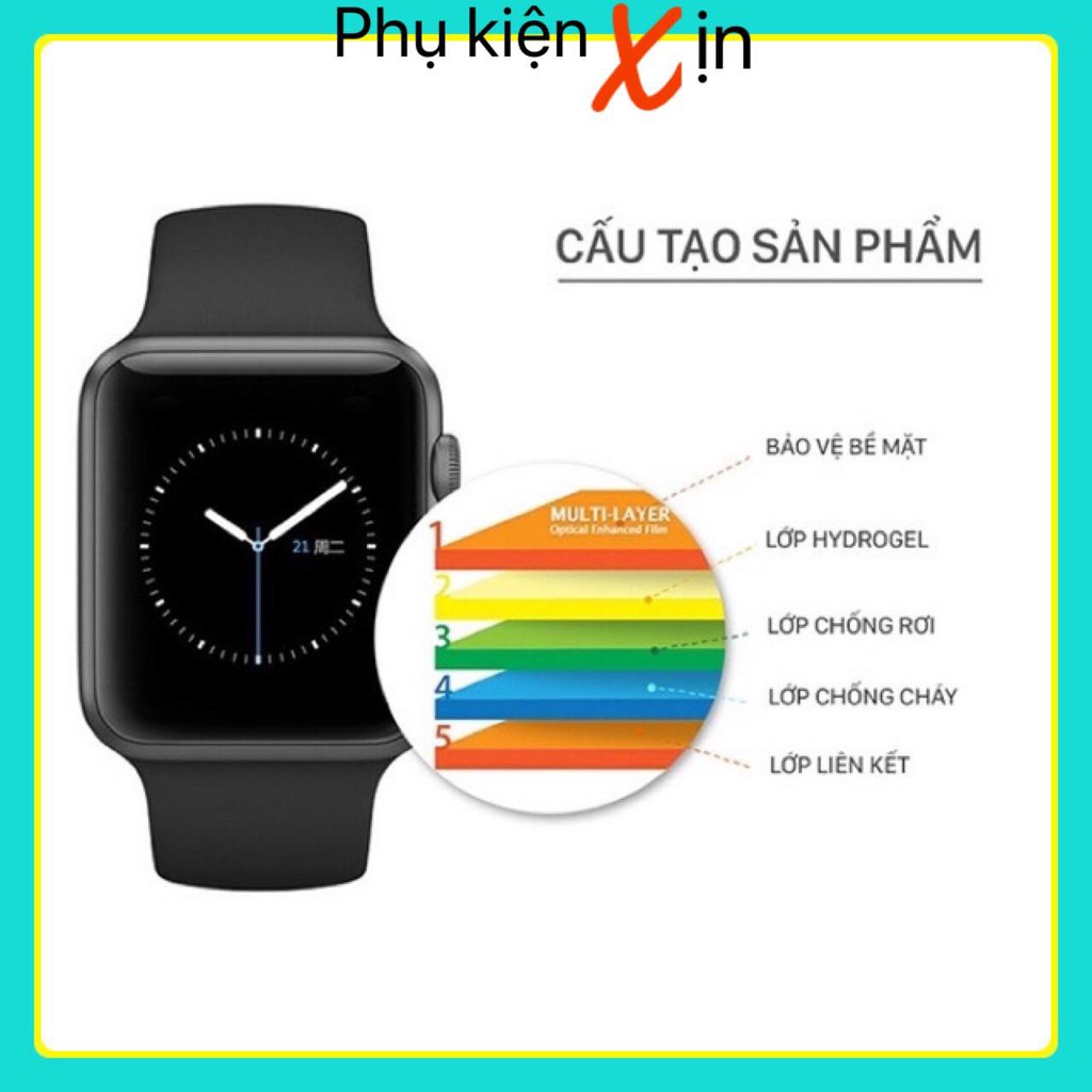 [Dễ Dán] Dán PPF Trong Full Màn Và Màn Hình Apple Watch Size 38/40/42/44mm