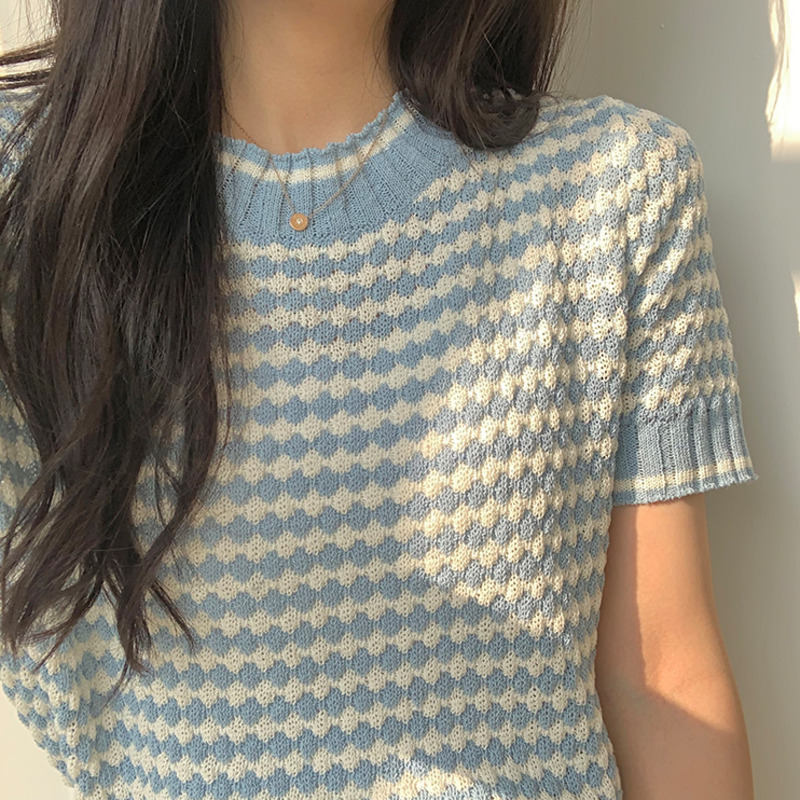 Áo nữ Pure Cube ngắn tay cổ tròn thời trang Hàn