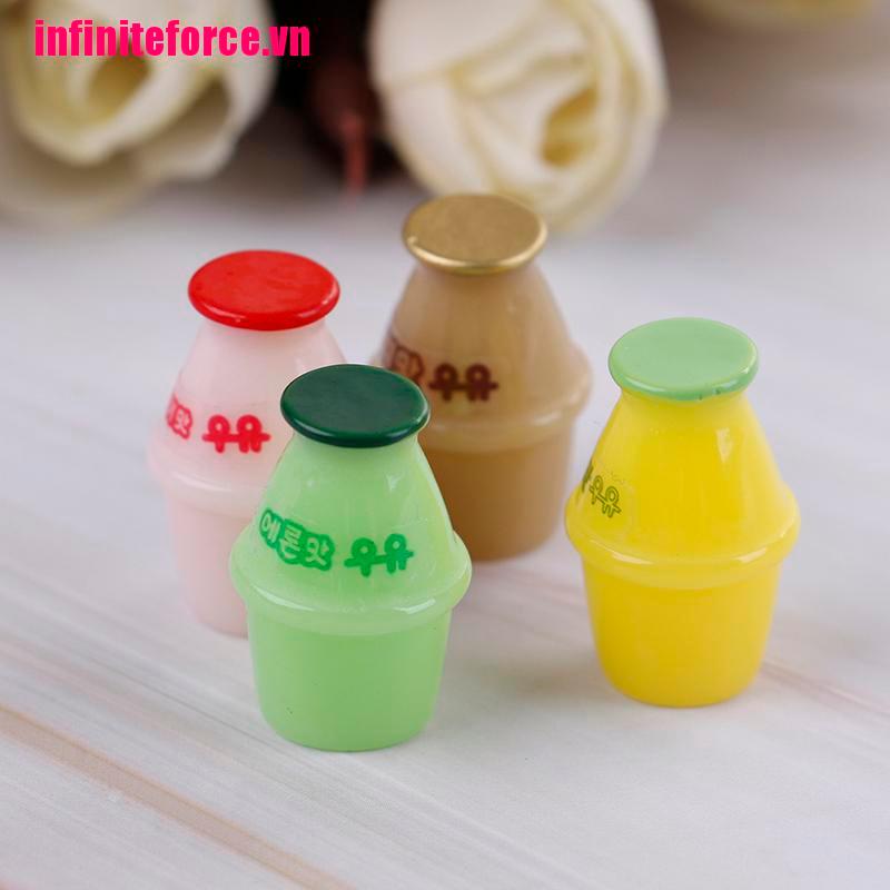 Bộ 4 Bình Sữa Trang Trí Nhà Búp Bê Xinh Xắn