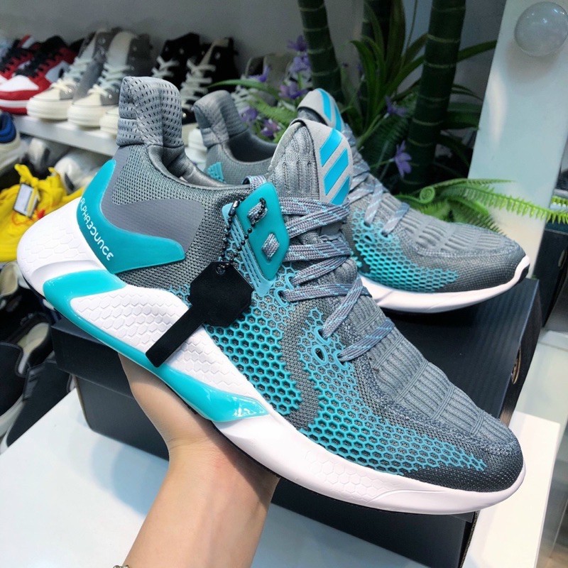 Giày thể thao sneaker alphabounce 2020 instinct xám xanh