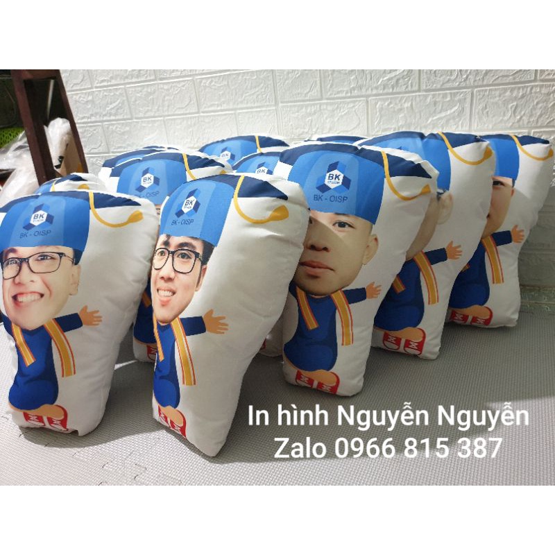 Gối chibi ghép ảnh tốt nghiệp