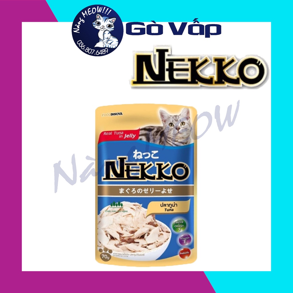 Pate Nekko Jelly Cho Mèo Hàng Nội Địa Thái Gói 70G - Nàng Meow