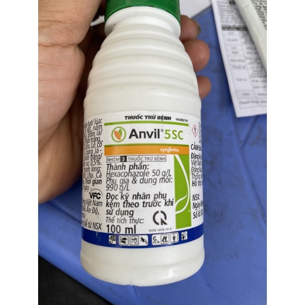 Thuốc trừ bệnh Anvil 5SC chính hãng Syngenta (Thuỵ Sỹ) ,Dung tích: 100ml