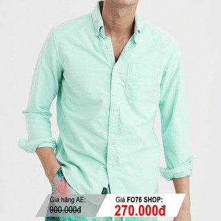 Áo Sơ Mi Nam Dài Tay Oxford Xanh Ngọc American Eagle