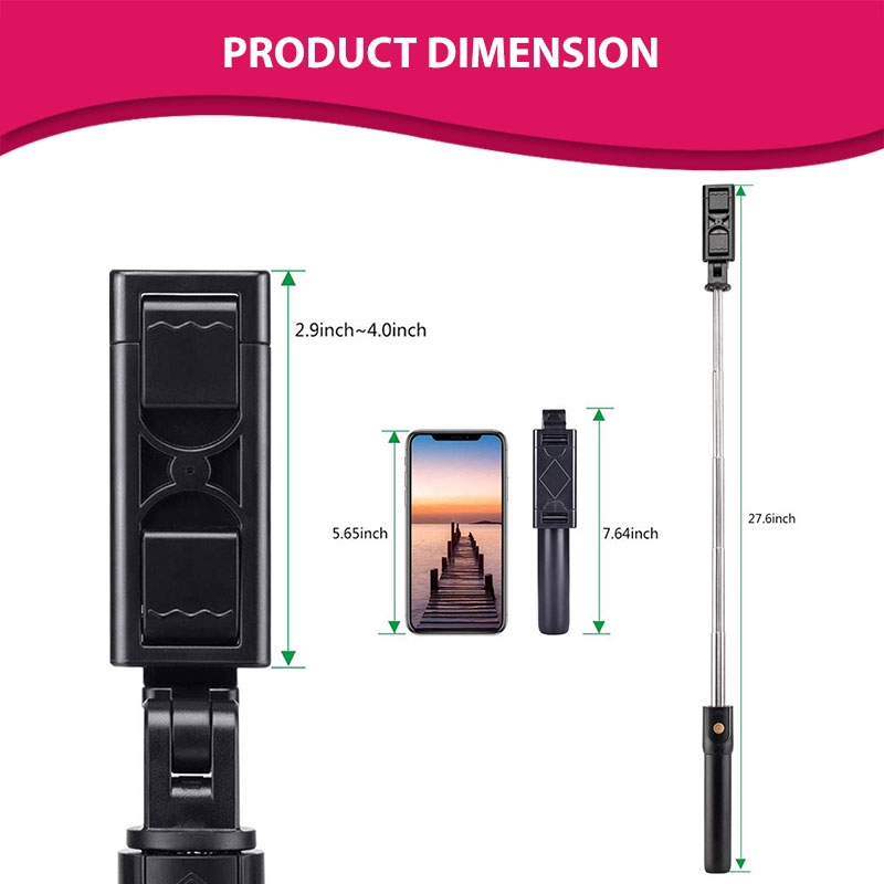Gậy Tự Sướng Bluetooth K07 Có Giá Đỡ Ba Chân Tháo Rời Được Tiện Lợi Dành Cho Chụp Ảnh