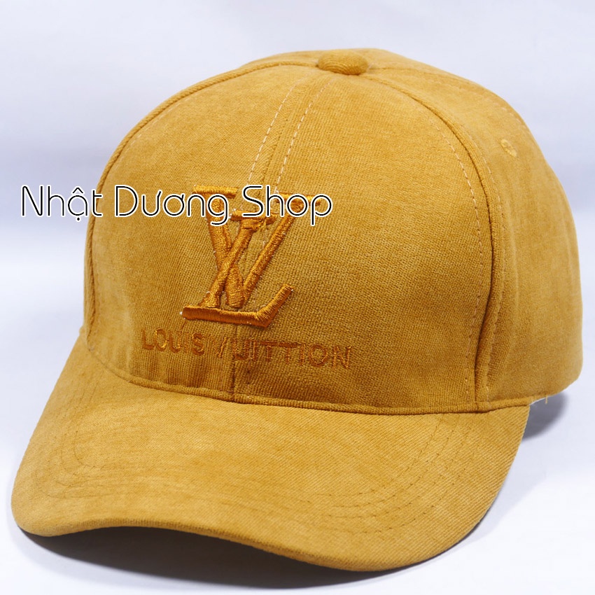 Mũ lưỡi trai ❤️ Nón kết thêu hình chữ L..V Louis VuiTTion chất liệu nhung cao cấp form unisex nam nữ
