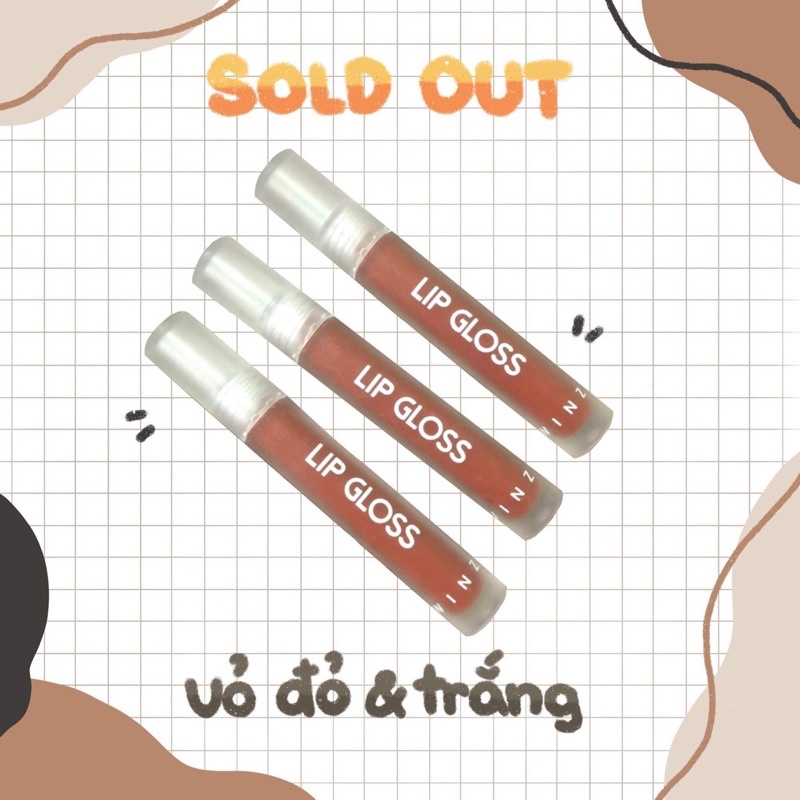 Son Bóng Winzy lip gloss  MUA 1 TẶNG 1 ( màu tặng ghi vào lưu ý ) đã đổi vỏ son