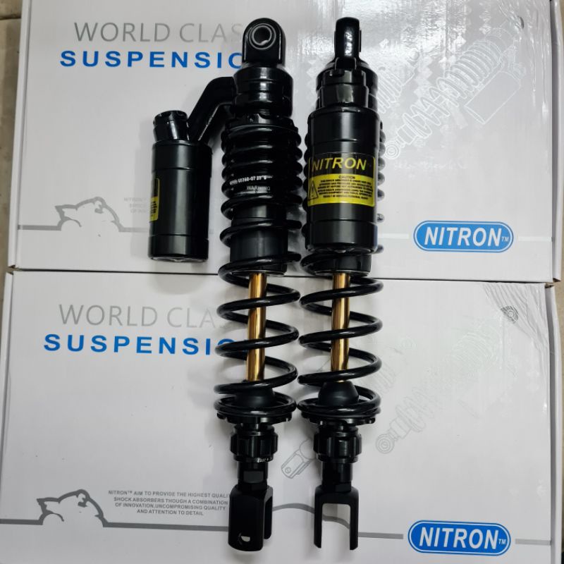 Phuộc nhún sau Nitron bình dầu Full đen Cho các xe Sh Việt