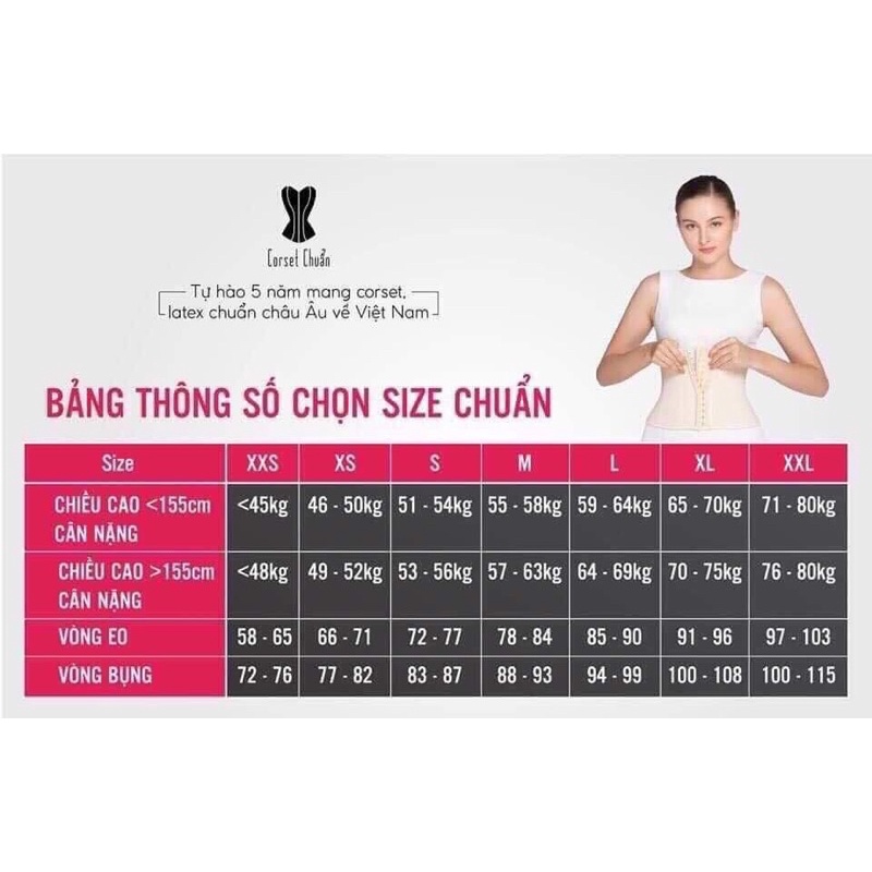 Đai nịt bụng latex 25 xương chính hãng