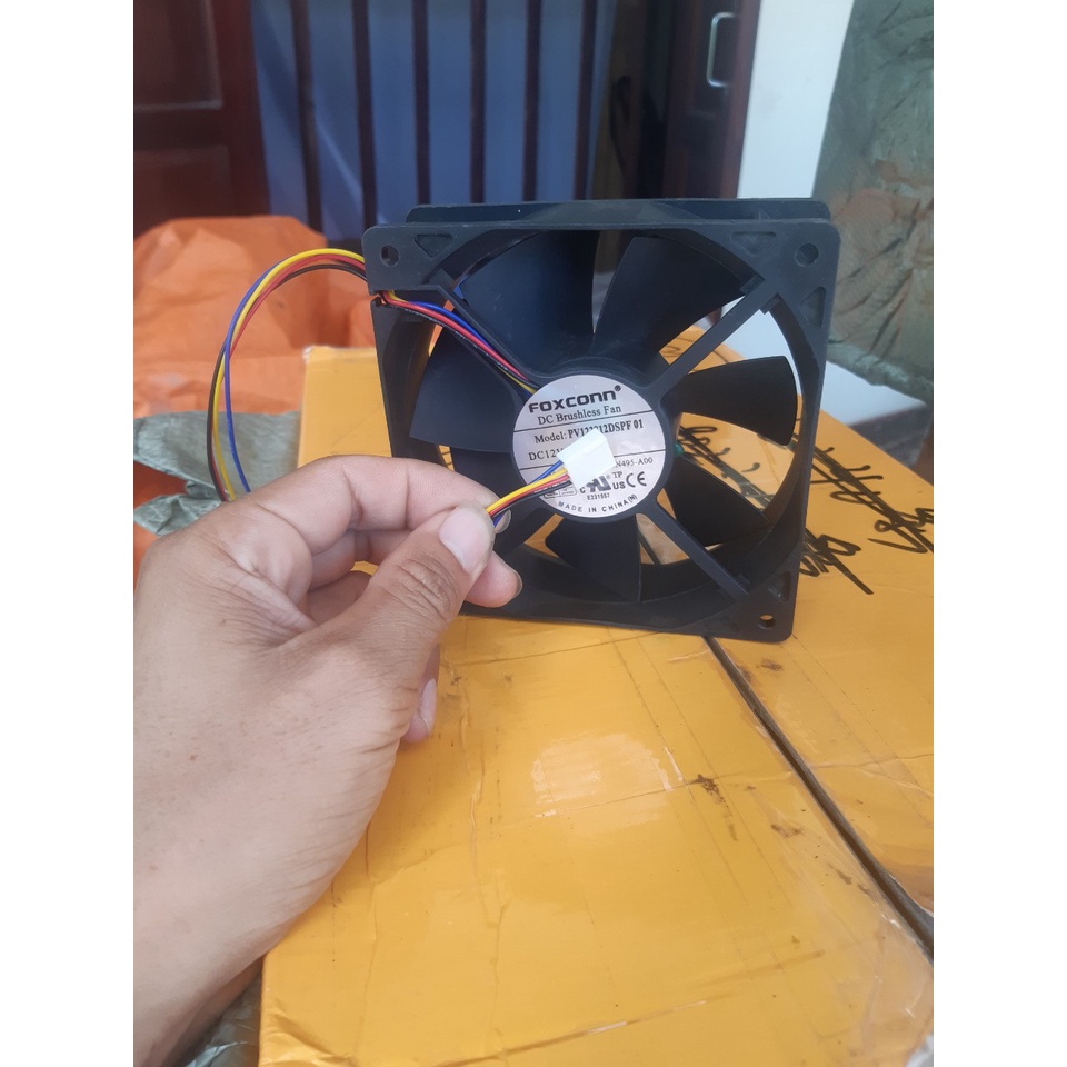 Quạt Fan 12cm 12V 0.4-0.6A tháo máy đồng bộ