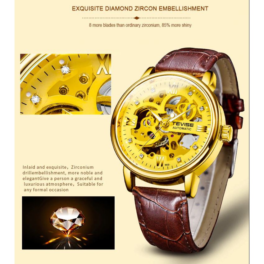 [Chính Hãng] Đồng Hồ Nam Cơ Tự Động TEVISE T795-1 Máy TEV Thế Hệ II Nhập Khẩu | BigBuy360 - bigbuy360.vn