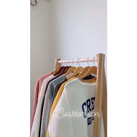 Áo sweater nỉ lót bông siêu dày dáng unisex
