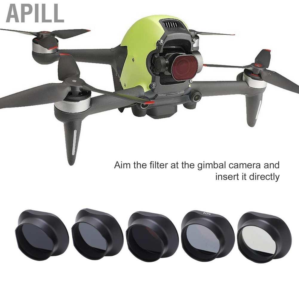 Set 5 kính lọc ND4+ND8+ND16+ND32+CPL cao cấp cho camera của Drone DJI FPV | BigBuy360 - bigbuy360.vn