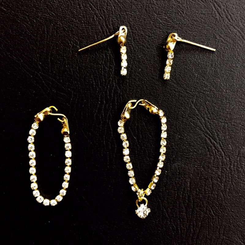 P1- trang sức chuỗi hạt hoa tai cho búp bê