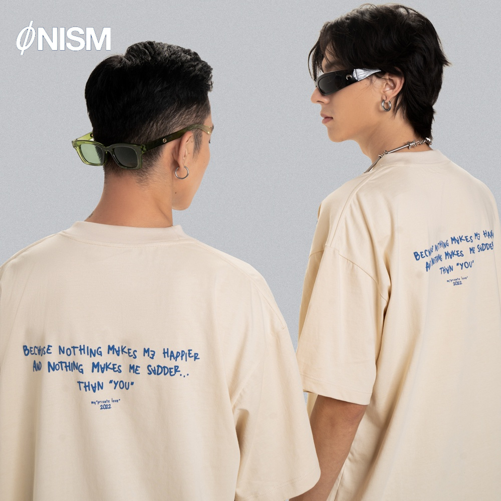 Áo thun unisex Sadder màu nude - Basic tee Onism
