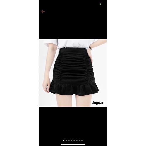 TINGOAN-VÁY NHUNG MỎNG (SIZE S)