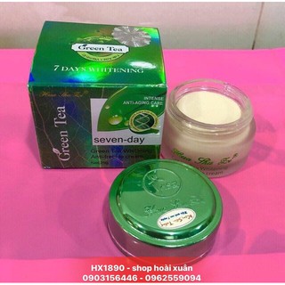 Kem sâm Green Tea HuashuLi Seven day dưỡng Da nám chống nắng - kem trà xanh - kem hua shu li - HX1890