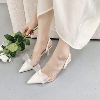 Giày judy - giày sandal slingback nơ xinh xắn cao 8p tqxk