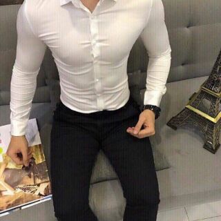 ÁO SƠMI LỤA ZARA MAN TAY DÀI