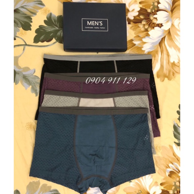 Quần sịp nam thông hơi SET 4C