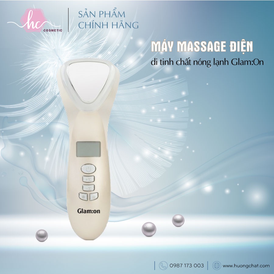 Máy massage điện di tinh chất nóng lạnh Glam:On Hàn quốc - Hương Chất Cosmetic