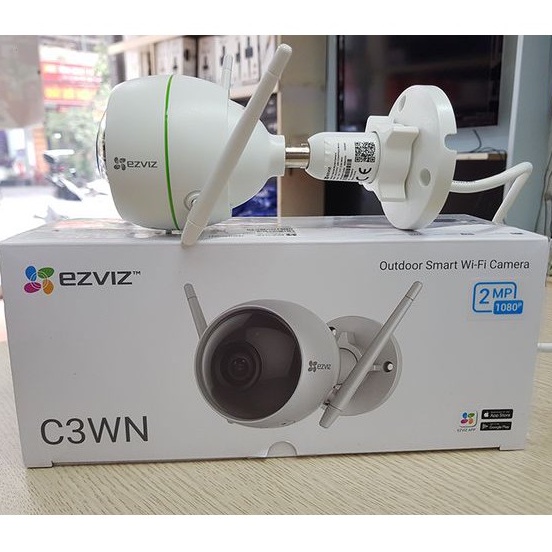 Camera ngoài trời Ezviz C3WN 1080p (CS-CV310-A0-1C2WFR) - Tích hợp micro - Hàng chính hãng