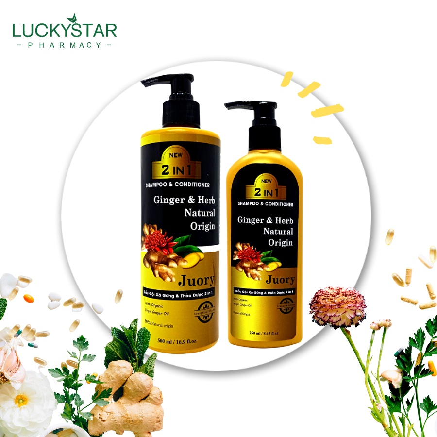 Dầu Gội Gừng và Thảo Dược Lucky Star