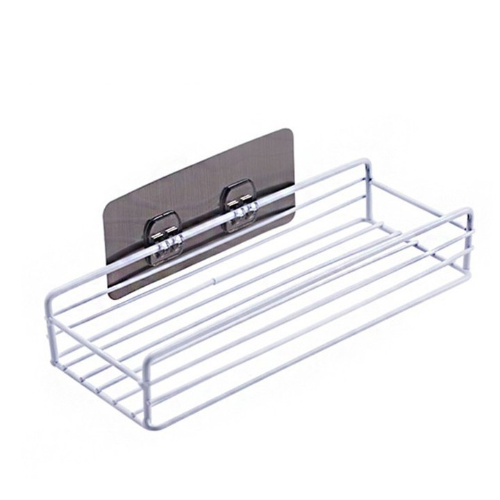 Kệ Sắt Dán Tường Hình Chữ Nhật Đựng Đồ Nhà Tắm Nhà Bếp Sang Trọng Tiện Dụng MS88284
